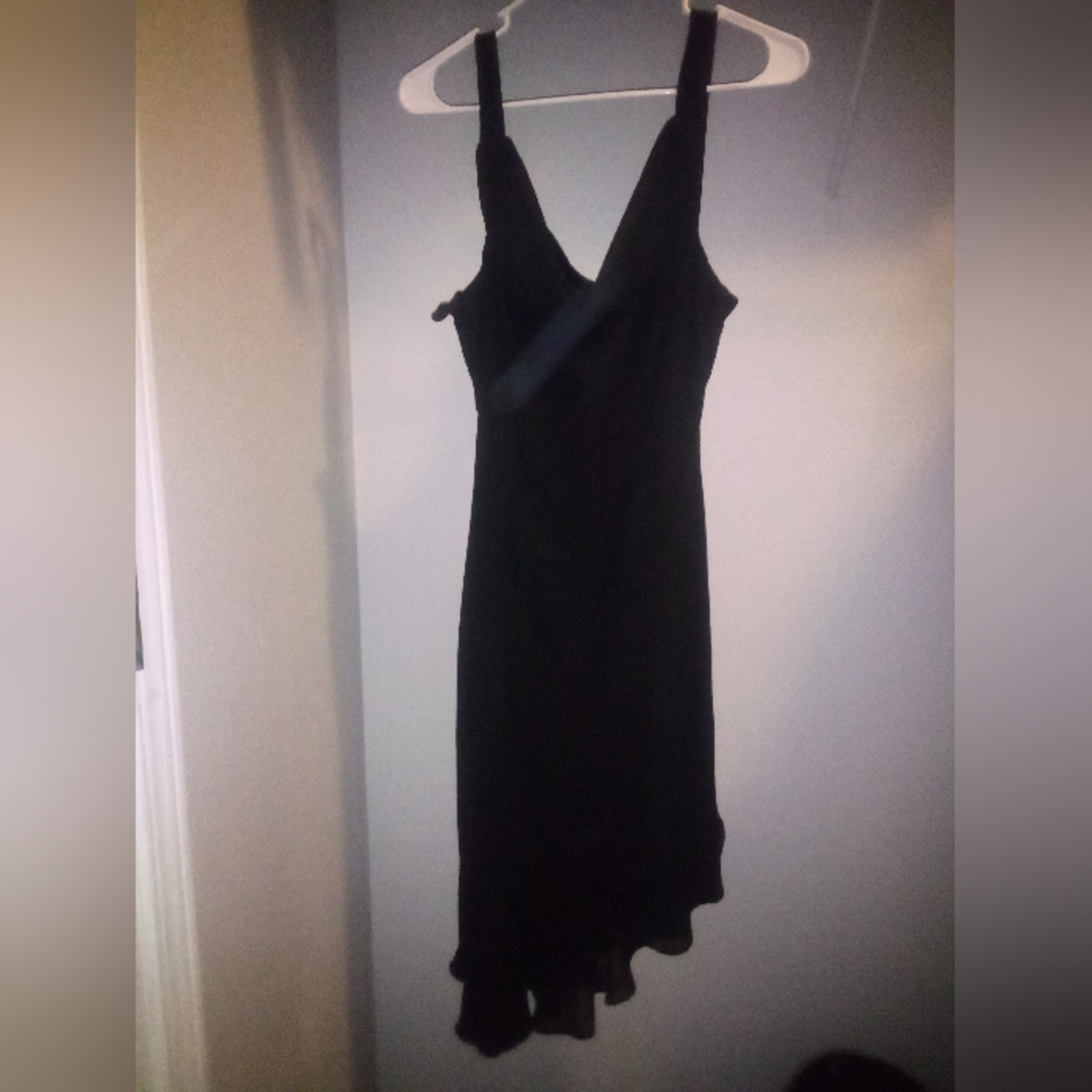 A black formal dress